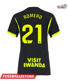 Günstige Atletico Madrid Cristian Romero #21 Auswärtstrikot Damen 2026-27 Kurzarm